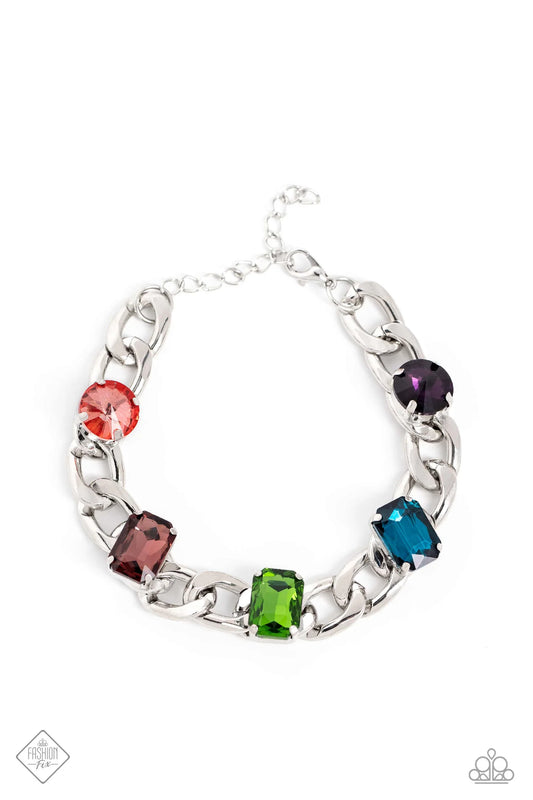 Paparazzi ♥ Fearlessly Fastened - Multi ♥ Bracelet