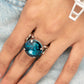 Paparazzi ♥ Pronged Powerhouse - Blue ♥ Ring