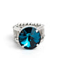 Paparazzi ♥ Pronged Powerhouse - Blue ♥ Ring