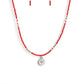 Charming Chance - Red Necklace