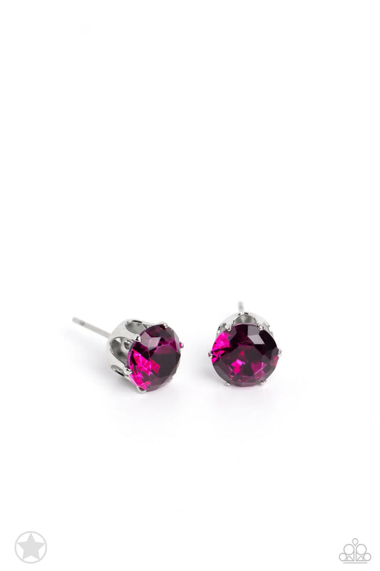 Paparazzi ♥ Just In TIMELESS - Pink ♥ Post Earrings