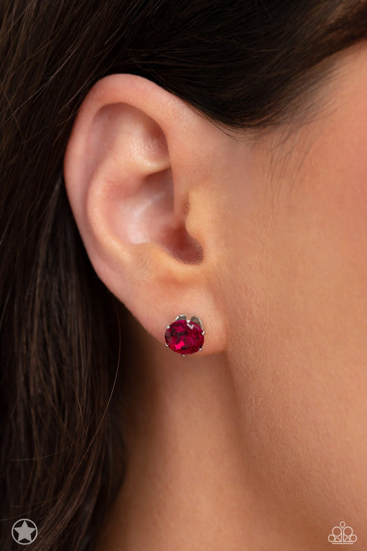 Paparazzi ♥ Just In TIMELESS - Pink ♥ Post Earrings