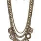 Running Out of STEAMPUNK - Brass Necklace