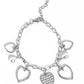 GLOW Your Heart - White Bracelet