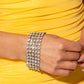 Paparazzi ♥ GLASSY Gallery - White ♥ Bracelet