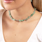 Carved Confidence - Green Necklace