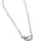 Dont Want to Miss a STRING - Blue Necklace
