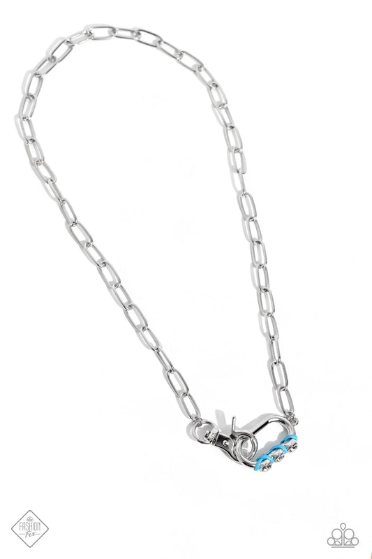 Paparazzi ♥ Dont Want to Miss a STRING - Blue ♥ Necklace