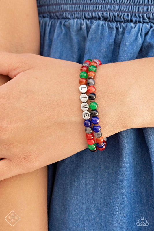 Paparazzi ♥ BEAD That As It May - Red ♥ Bracelet