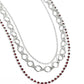 Tasteful Tiers - Red Necklace
