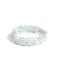 Coiled Candy - White Bracelet