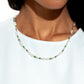 Colorblock Charm - Green Necklace