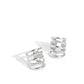 Paparazzi ♥ Flexible Fashion - Silver ♥ Post Earrings