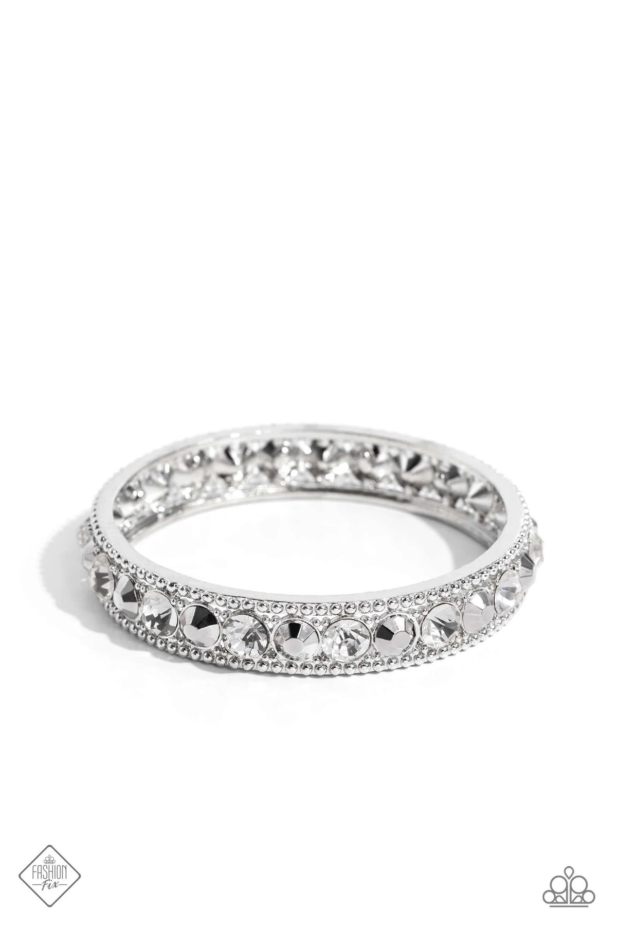 Paparazzi ♥ Polishing Promise - White ♥ Bracelet ***Runs Small***