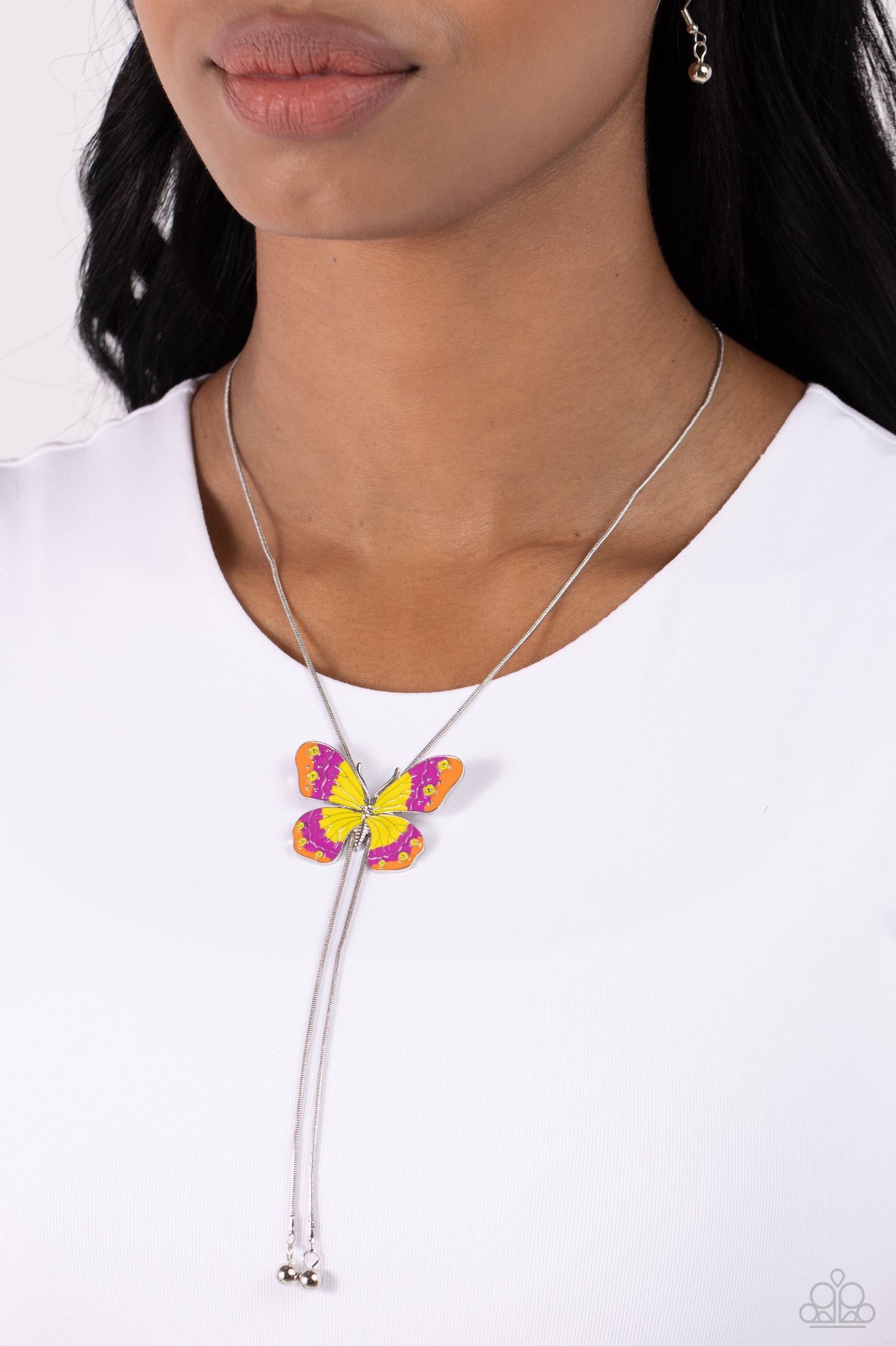 Suspended Shades - Yellow Necklace
