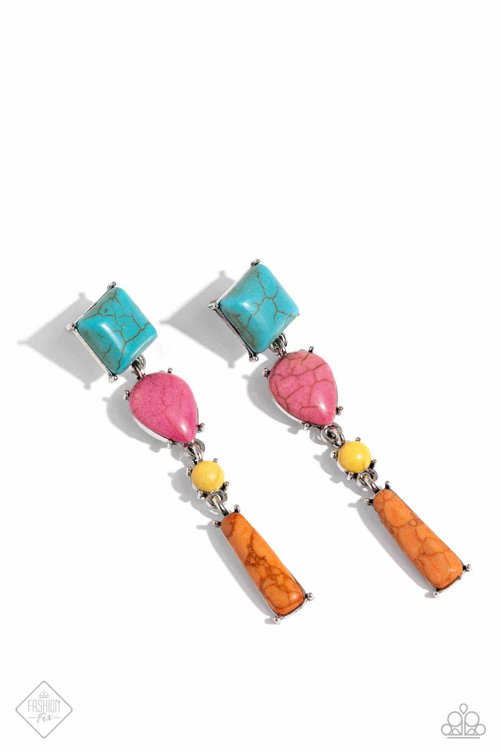 Paparazzi ♥ Saharan Sabbatical - Blue ♥ Post Earrings