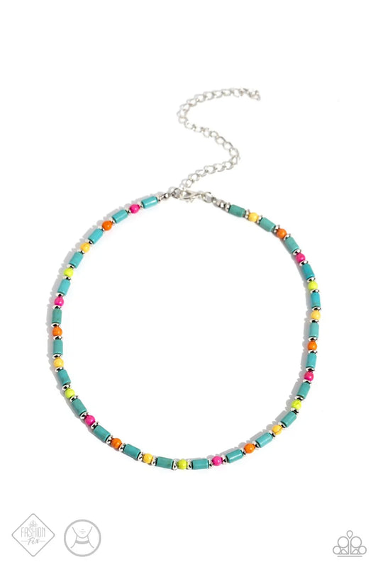 Paparazzi ♥ Arid Ambiance - Blue ♥ Necklace