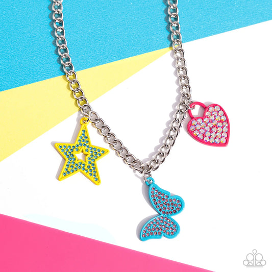 Paparazzi ♥ Sensational Shapes - Multi ♥ Necklace