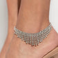 Paparazzi ♥ Curtain Confidence - White ♥ Anklet