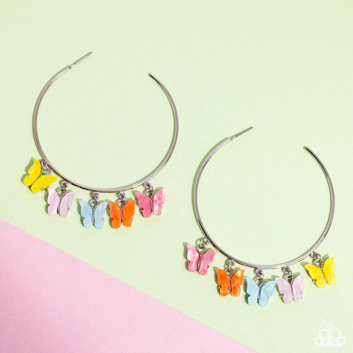 Paparazzi ♥ Bemusing Butterflies - Multi ♥ Earrings