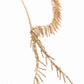 Paparazzi ♥ Linear Leap - Gold ♥ Necklace