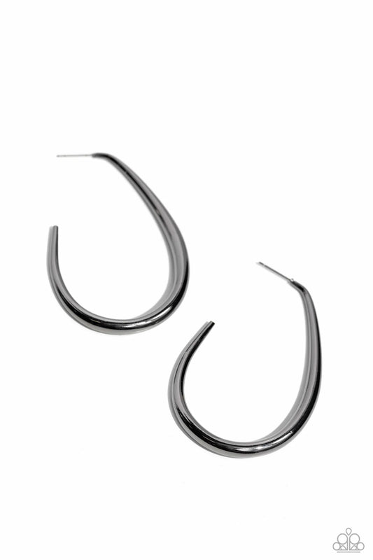 Paparazzi ♥ Exclusive Element - Black ♥ Earrings