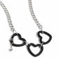 Paparazzi ♥ Heart Homage - Black ♥ Necklace