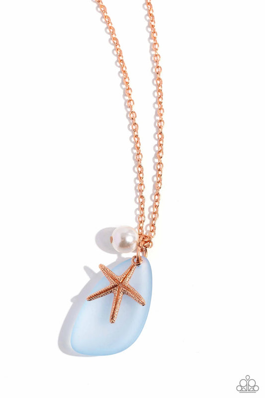 Paparazzi Sea Glass Stash - Copper - Necklace