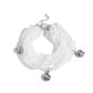Swirling Shopaholic - White Bracelet