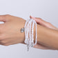 Swirling Shopaholic - White Bracelet
