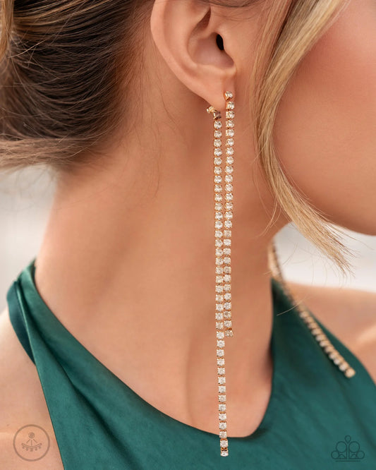 Paparazzi ♥ Elevated Elegance - Gold ♥ Post Earrings