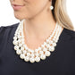 Glossy Gala - White Necklace