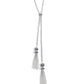 Paparazzi ♥ Tassel Transit - White ♥ Necklace