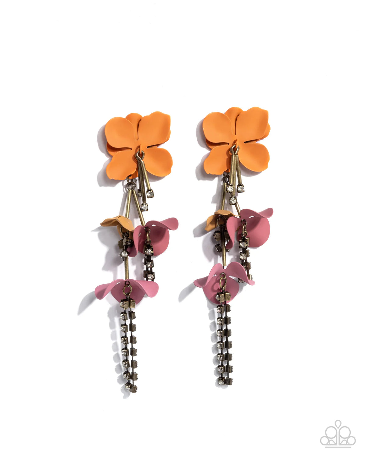 Paparazzi ♥ Capitol Chic - Multi ♥ Post Earrings