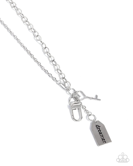 Paparazzi ♥ Dreamy Direction - Silver ♥ Lanyard