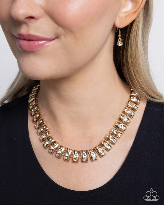 Paparazzi ♥ Officially Opulent - Gold ♥ Necklace