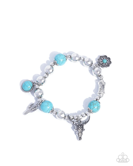 Paparazzi ♥ Western Welcome - Blue ♥ Bracelet