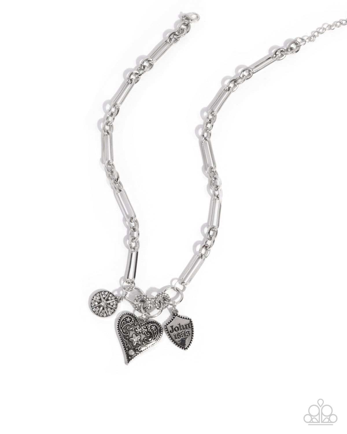 Greater Love - White Necklace