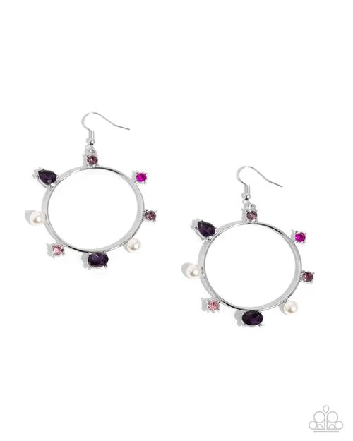 Paparazzi Earring ~ Tailored Treasure - Purple