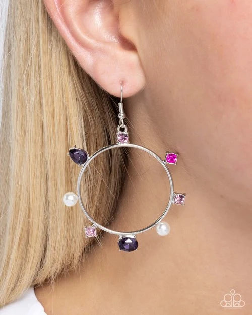 Paparazzi Earring ~ Tailored Treasure - Purple