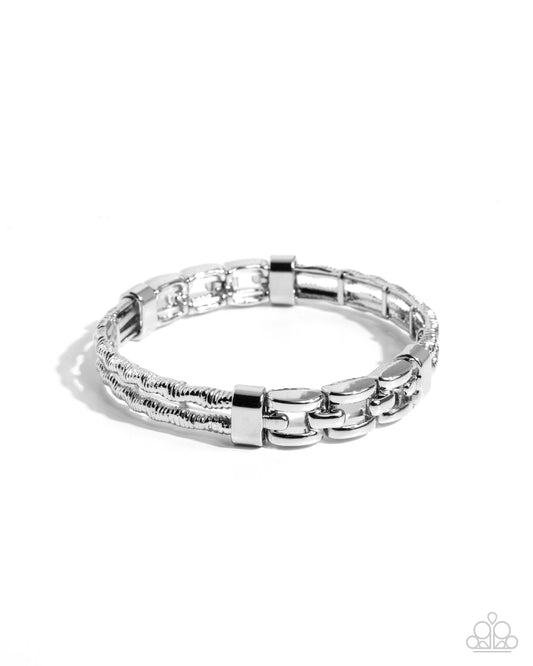 Mismatched Movement - Silver Bracelet