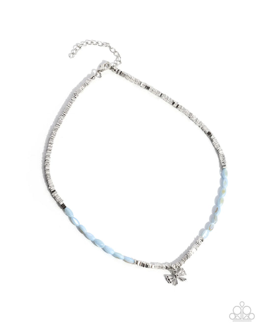 Paparazzi ♥ Dainty Dimension - Blue ♥ Necklace
