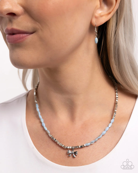Paparazzi ♥ Dainty Dimension - Blue ♥ Necklace