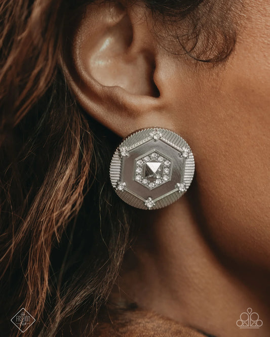Paparazzi ♥ Enfolded Edge ♥ Post Earrings