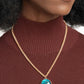 Rule the Light - Complete Look - Blue and Gold 2-Piece Set - Paparazzi