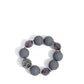 Paparazzi Product ~ Hematite Hallmark - Complete Look - Silver