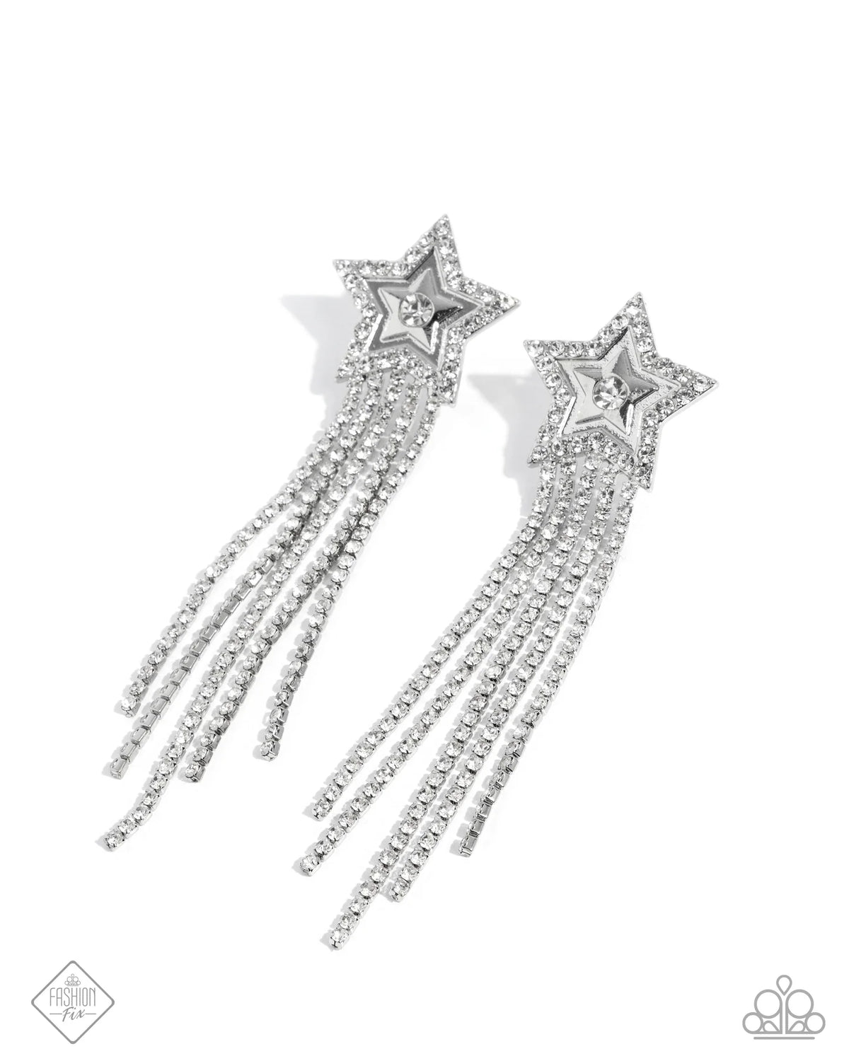Paparazzi ♥ Currently Cosmic - White ♥ Post Earrings