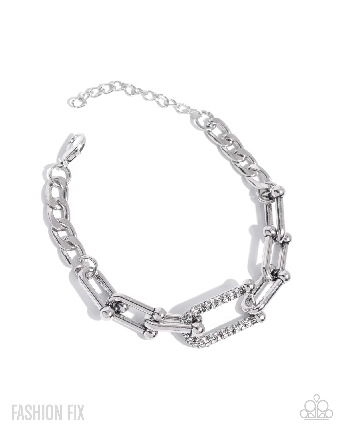 Paparazzi ♥ Boosted Bling - White ♥ Bracelet