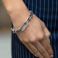 Paparazzi ♥ Boosted Bling - White ♥ Bracelet