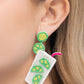 Paparazzi ♥ Lavish Limes - Green ♥ Post Earrings
